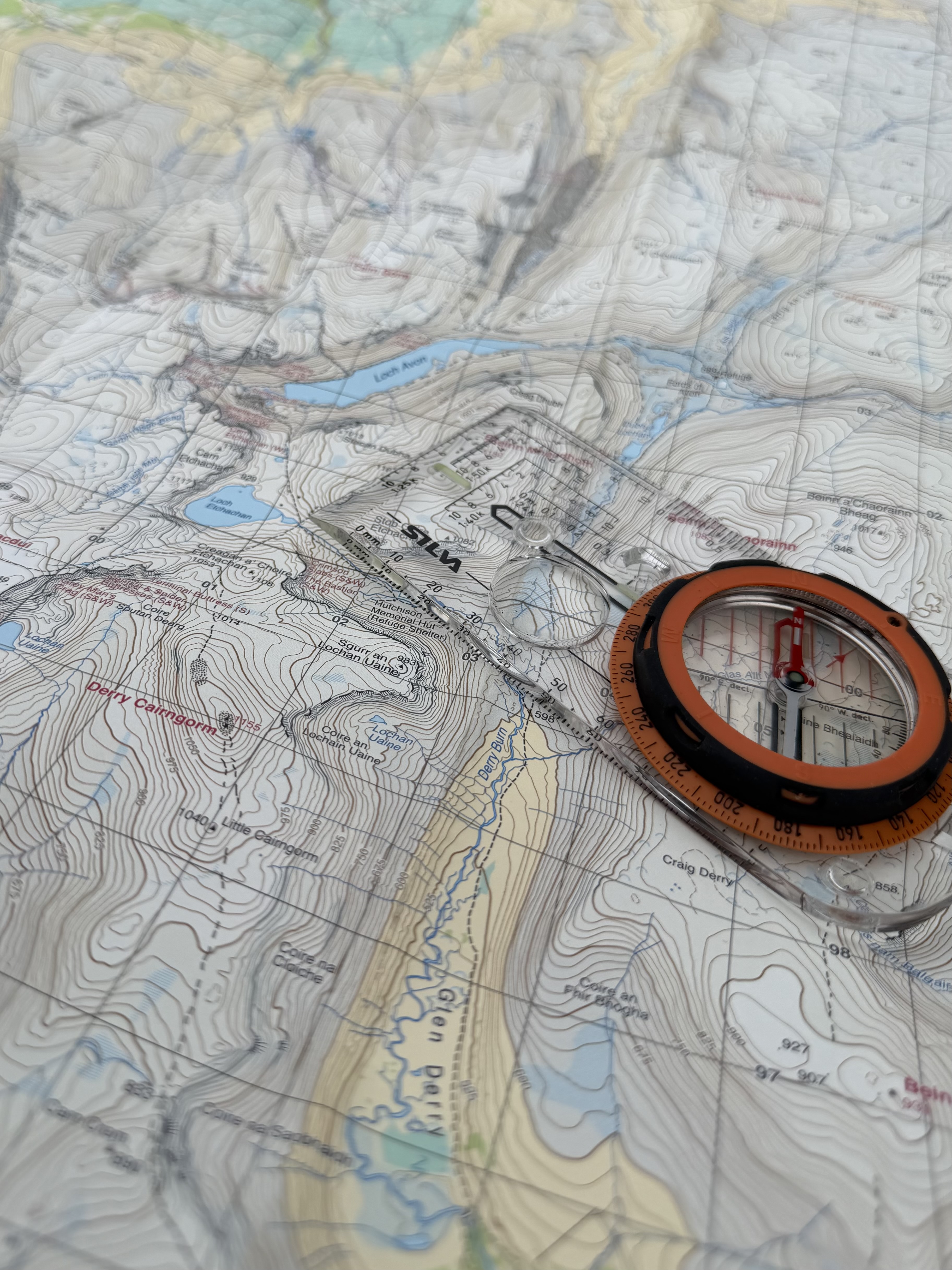 Map and compass navigation